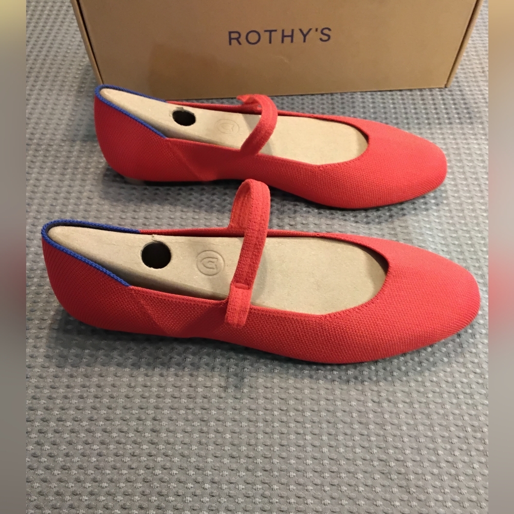 Rothy's Red Women's Shoes "Lollipop Red" - Picture 3 of 6